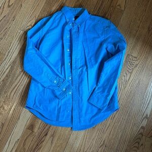 Ralph Lauren Blue Boys Button Down Dress Shirt